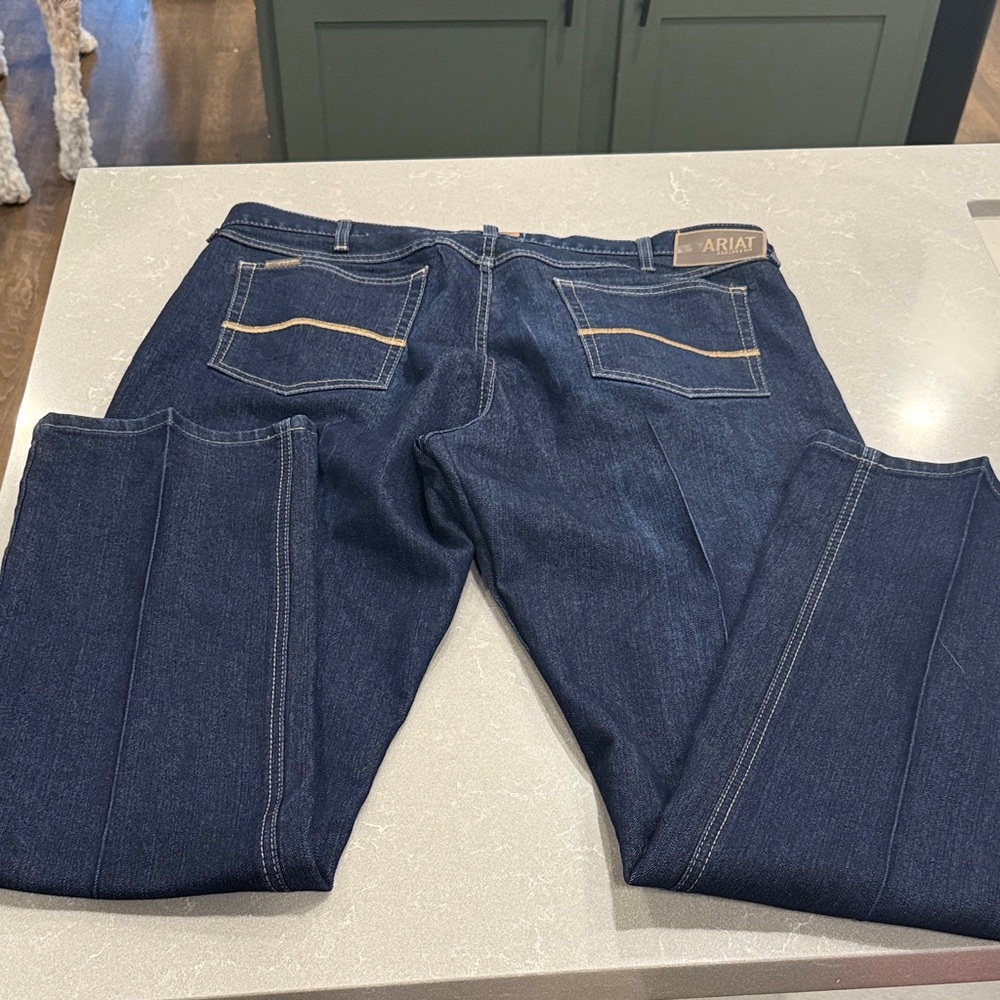 Ariat Men's Indigo Straight Leg Jeans 38x34 - Picture 5 of 7